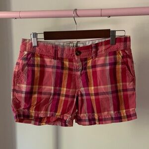 Old Navy Pink Plaid Women's Shorts